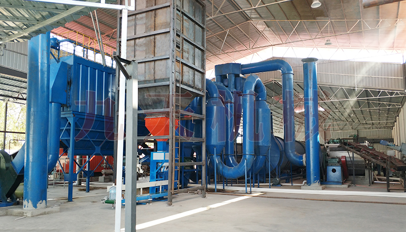 雲南馬鈴薯渣（zhā）烘幹機現（xiàn）場視頻