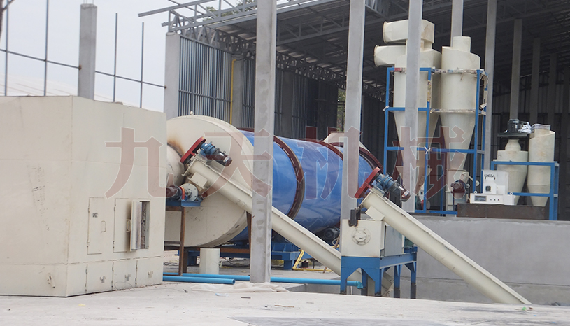 老撾年產20萬噸啤酒糟烘幹生（shēng）產現場