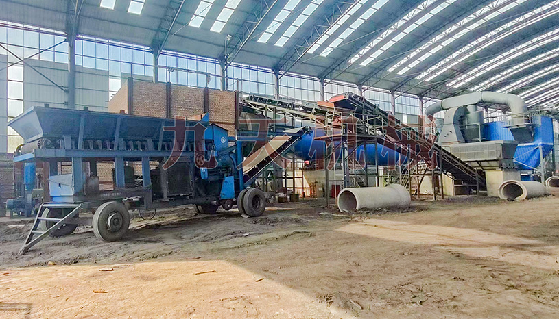 寧夏煤泥烘幹機項目投產